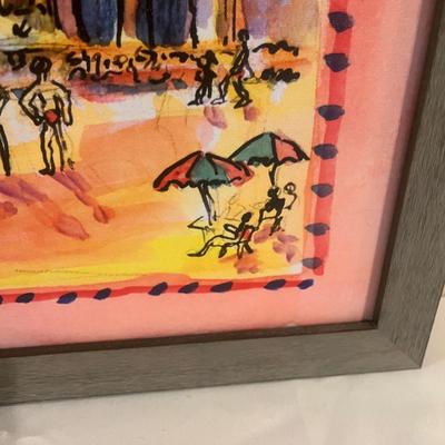 Marmot Hill Collective Framed Canvas Print W/COA (WS-MG)