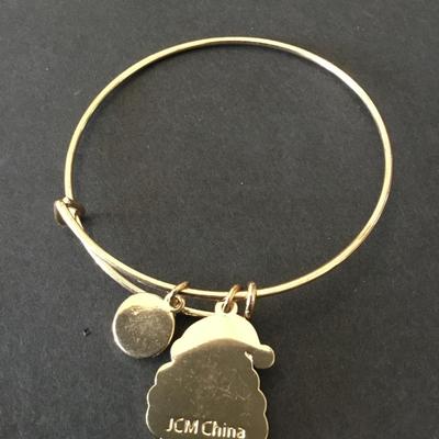 Cute Christmas Santa Claus charm bracelet expandable bracelet