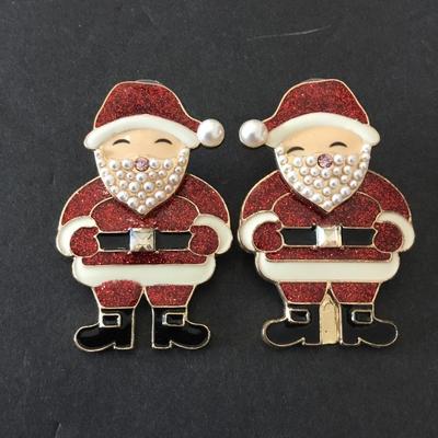 Baublebar large Santa Claus statement earrings