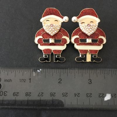 Baublebar large Santa Claus statement earrings