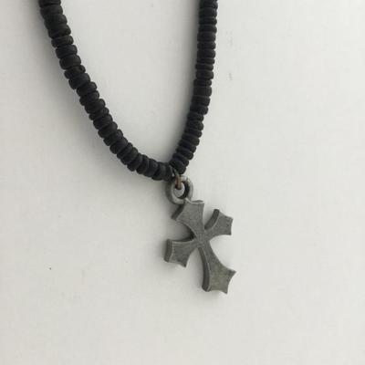 BSD marked cross pendant necklace