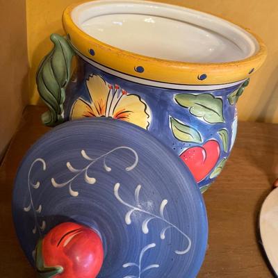 Fruit platter and canister