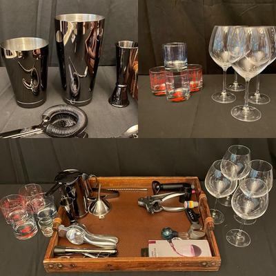 Full Bar Accessories incl Lenox & Fenway Field Glasses (K-SS)