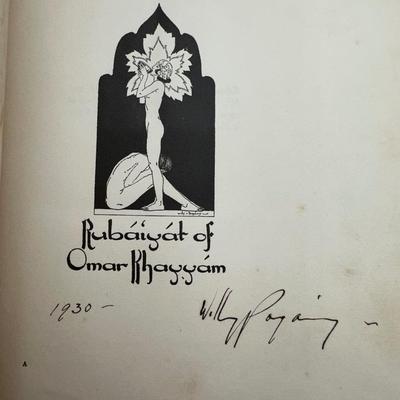 Signed Limited Edition - 1930 Willy Pogány Rubáiyát of Omar Khayyám