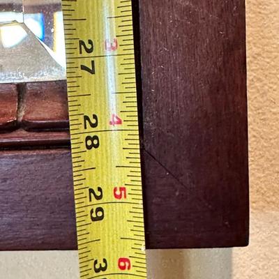 Vintage Mahogany Beveled Wall Mirror