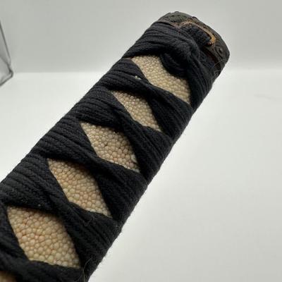 Katana Style Samurai Sword with Black Saya & Dragon Tsuba
