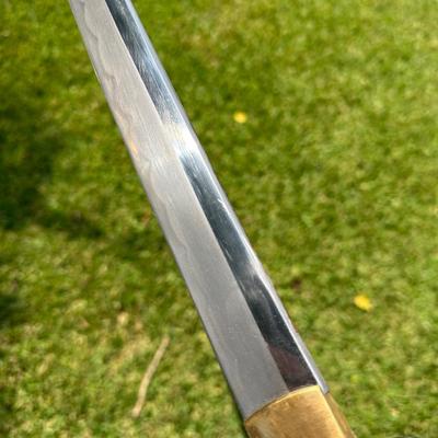 Katana Style Samurai Sword with Black Saya & Dragon Tsuba
