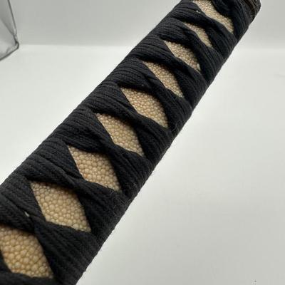 Katana Style Samurai Sword with Black Saya & Dragon Tsuba
