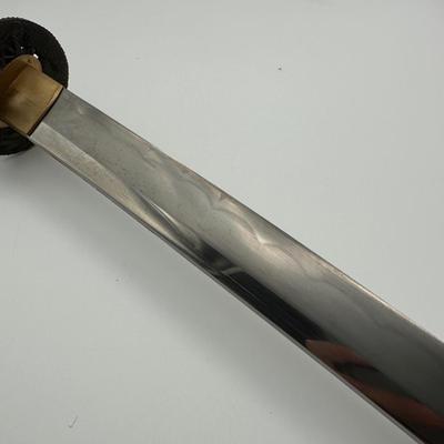 Katana Style Samurai Sword with Black Saya & Dragon Tsuba