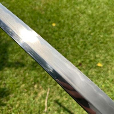 Katana Style Samurai Sword with Black Saya & Dragon Tsuba
