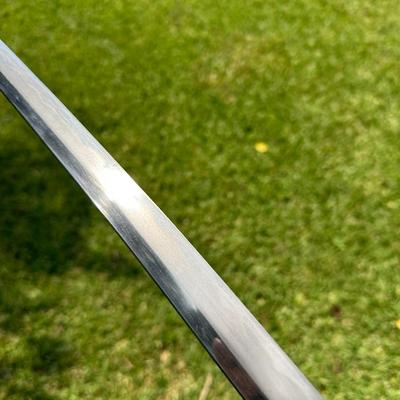 Katana Style Samurai Sword with Black Saya & Dragon Tsuba