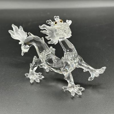 Swarovski Crystal Dragon with Stand