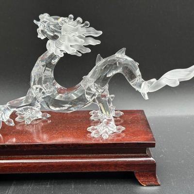 Swarovski Crystal Dragon with Stand