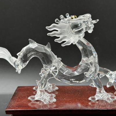 Swarovski Crystal Dragon with Stand