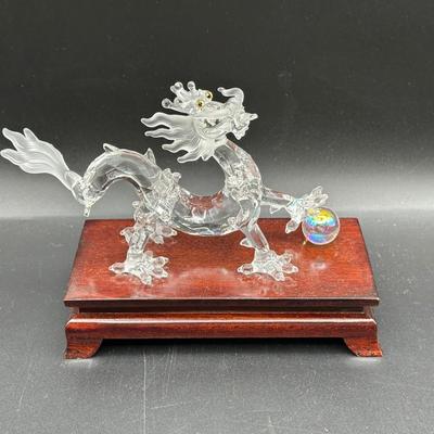 Swarovski Crystal Dragon with Stand