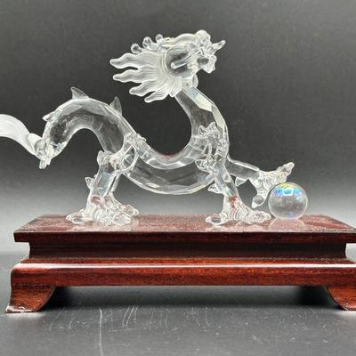 Swarovski Crystal Dragon with Stand