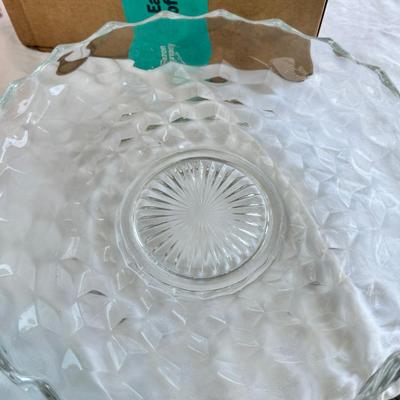 Fostoria Juice glasses, Tea pots, Large glass bowls