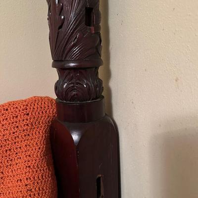 Antique Carved Four-Poster Bed