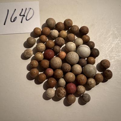 Antique Clay Marble Lot