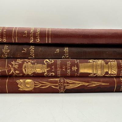Set of 4 “Les Musées d’Europe” Art Books by Gustave Geffroy