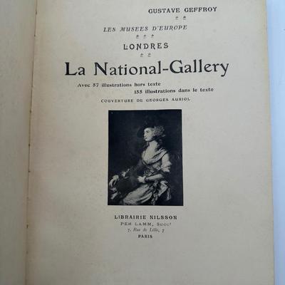 Set of 4 “Les Musées d’Europe” Art Books by Gustave Geffroy