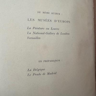 Set of 4 “Les Musées d’Europe” Art Books by Gustave Geffroy