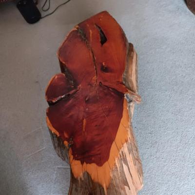 LIVE EDGE SLAB TABLE WITH 3 TWO DRAWER LEGS