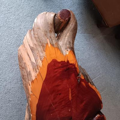 LIVE EDGE SLAB TABLE WITH 3 TWO DRAWER LEGS