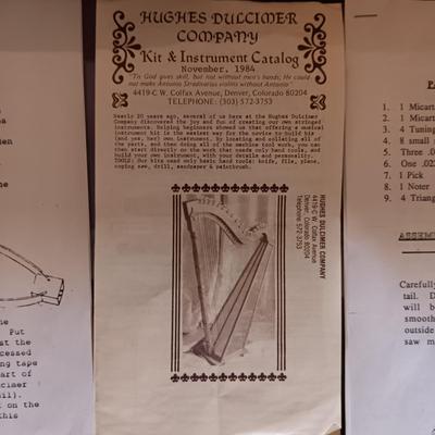 HUGHES DULCIMER KIT WITH INSTRUCTIONS