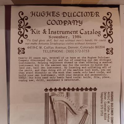 HUGHES DULCIMER KIT WITH INSTRUCTIONS