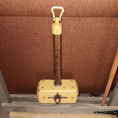 HANDCRAFTED STAND FOR SWORDS, SPEARS, BOWS, ETC AND A LARGE BOW, DRAGON SLAYER, FLAG AND POLE PLUS MORE