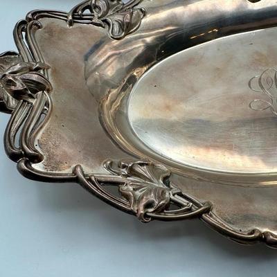 Set of 3 Ornate Sterling Serving Bowls with Monogram