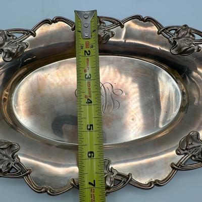 Set of 3 Ornate Sterling Serving Bowls with Monogram