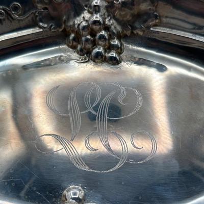 Set of 3 Ornate Sterling Serving Bowls with Monogram