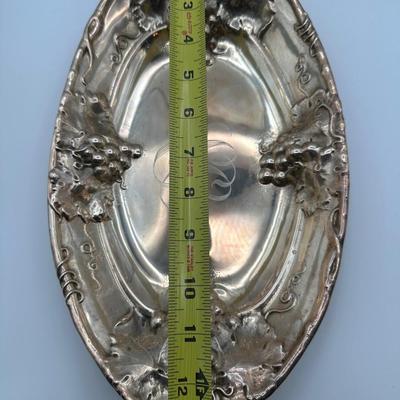 Set of 3 Ornate Sterling Serving Bowls with Monogram