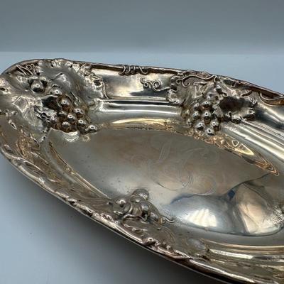 Set of 3 Ornate Sterling Serving Bowls with Monogram