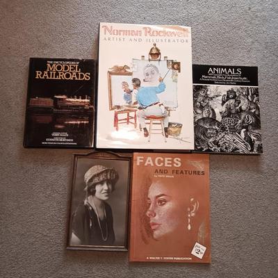 HUGE ILLUSTRATED NORMAN ROCKWELL BOOK AND OTHER BOOKS