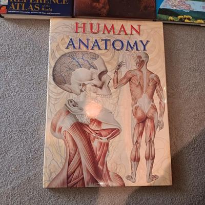 MEGA SIZE HUMAN ANATOMY BOOK AND 3 OTHERS