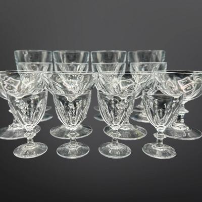 Vintage Crystal Stemware Glasses