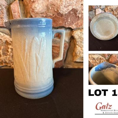 Glazed Blue Pitcher