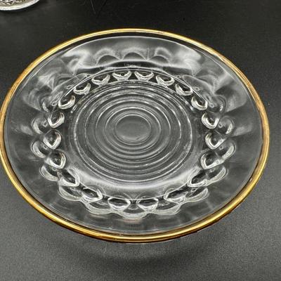 Vintage Glass Demitasse Cups & Saucers