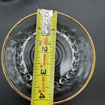 Vintage Glass Demitasse Cups & Saucers