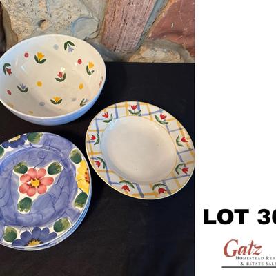 Flower Plates/Bowl