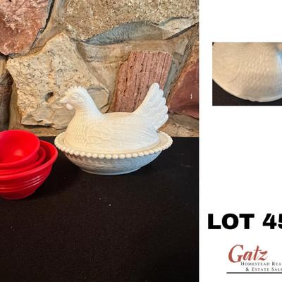 Milk Glass Chicken