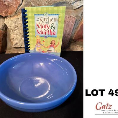 Blue Stoneware Bowl