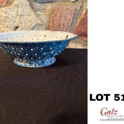 Enamelware Colander