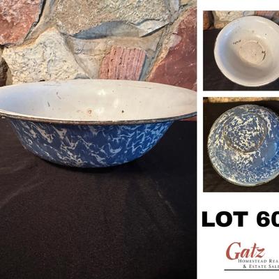Blue Enamel Bowl
