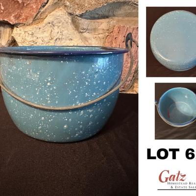 Vintage Blue Flow Enamel