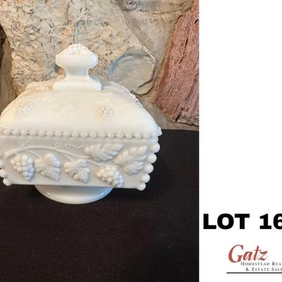 Milk Glass Candy Dish