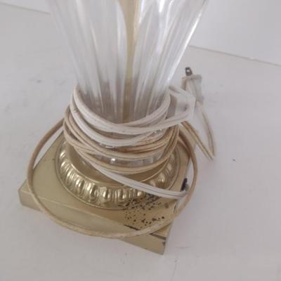 Vintage Crystal Glass Table Lamp